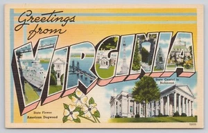 Grüße aus Virginia Großbrief State Capitol Richmond Postkarte - Bild 1 von 2