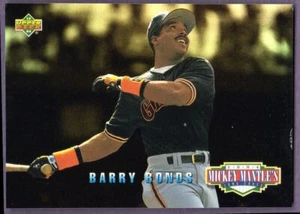1994 Upper Deck Mickey Mantle's Long Shots Barry Bonds San Francisco Giants #MM3 - Picture 1 of 2