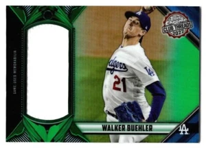 Walker Buehler 2022 Topps Chrome Club Threads Green Refractor 72/99 L.A. Dodgers - Picture 1 of 2