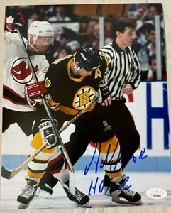 Adam Oates HOF Boston Bruins signed 8x10 JSA Witnessed WB438686 POSE 3 - Picture 1 of 2