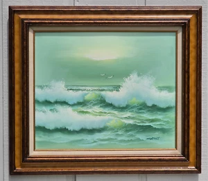 ARTHUR MARTENS Seascape Ocean Vintage Oil Painting - Picture 1 of 13