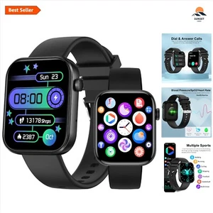 1.96" Smart Watch with Dial Call, Bluetooth & Health Monitoring – Fitness Tra... - Picture 1 of 11