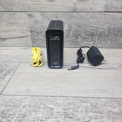 ARRIS SURFboard SB6183 Cable Modem 16x4 Channels DOCSIS 3.0 - Black - Tested - Image 1 of 4