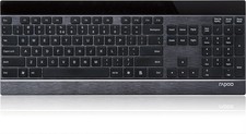 RAPOO E9270P Keyboard, Kabellose, 5 GHz, nano USB, 2 x AA Alkaline, (DEU Layout