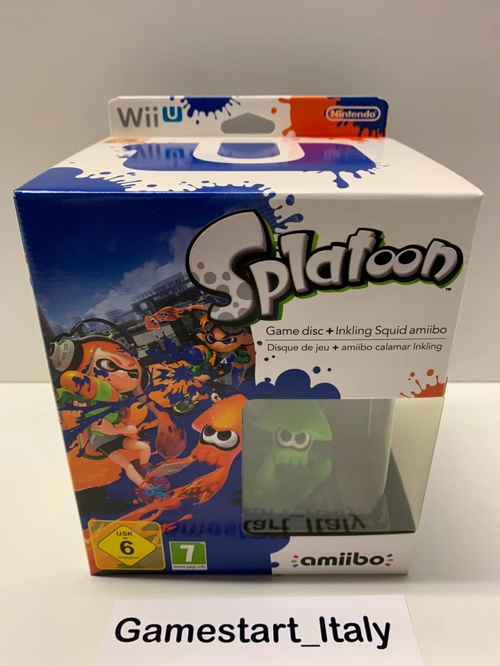 Gioco per Nintendo Wii U Splatoon Amiibo Calamaro Inkling Bundle Limited