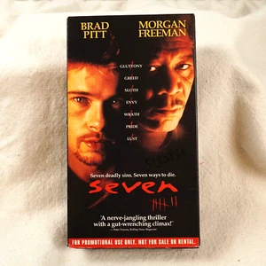 SE7EN VHS Promo Screener Screening Copy Dealer Demo Fincher Brad Pitt Advanced 7 - Picture 1 of 11