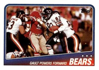 1988 Topps #68 Bears Team Leaders - Willie Gault Chicago Bears - Image 1 of 2