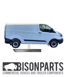 +FITS FORD TRANSIT CUSTOM GREY REAREST SIDE MOULDING PANEL DRIVER SIDE RH - Picture 1 of 13