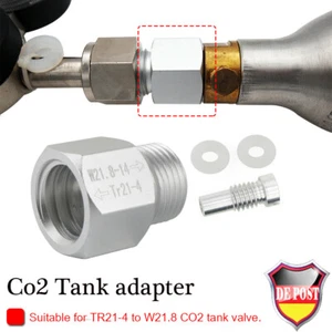Für Soda SodaStream CO2 T21-4 zu W21.8-14 Adapter Konverter zum Zylinder - Picture 1 of 12