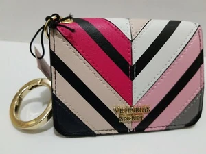 VICTORIA'S SECRET MULT COLOR ID CARD CASE HOLDER KEY CHAIN -NWT - Picture 1 of 9