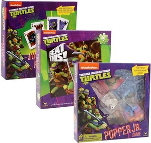 Teenage Mutant Ninja Turtles Games Bundle Pack - Puzzle, Popper Game & Cards. - Picture 1 of 4