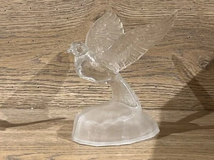 COLOMBE OISEAU BIRD  EN CRYSTAL OBJET VITRINE OU PRESSE PAPIER - Imagen 1 de 2