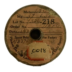 Alambre fino de tungsteno de colección General Electric de colección 0,0018"" diámetro 650 metros - Imagen 1 de 1