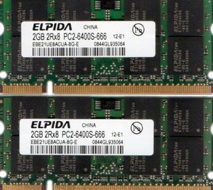 4GB (2x2GB) RAM MEMORY FOR Dell Inspiron 15, 1520, 1521, 1525, 1535