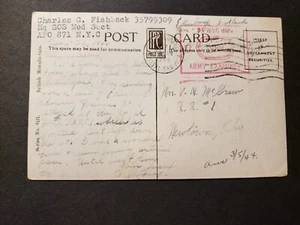 APO 871 CHELTENHAM, ENGLAND, UK 1944 Censored WWII Army Cover SOS Med Sect - Picture 1 of 2