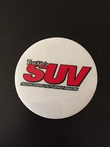 Truckin SUV Magazine 3" Clear Sticker ORIGINAL Vintage Trucks Suburban  (GET 2) - Picture 1 of 2