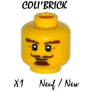 Lego 3626pb1253 - 1x Tête Visage Homme Minifig Head Male 71008 - Neuf - Picture 1 of 1