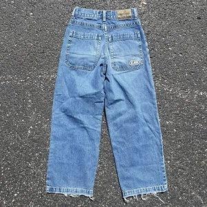 Y2K UnionBay Baggy Skater Jeans Size Kids 10 24x24 Embroidered Light Wash Denim - Picture 1 of 13