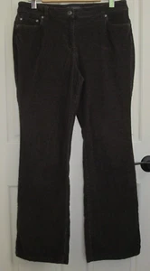 Covington Brown Corduroy Pants Womens Size 12 33x30 Bootcut Stretch 134-26814 - Picture 1 of 6