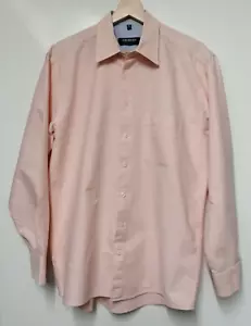 Seiden Sticker sports light pink long sleeve collared shirt UK Sz M chest 39 40 - Picture 1 of 6