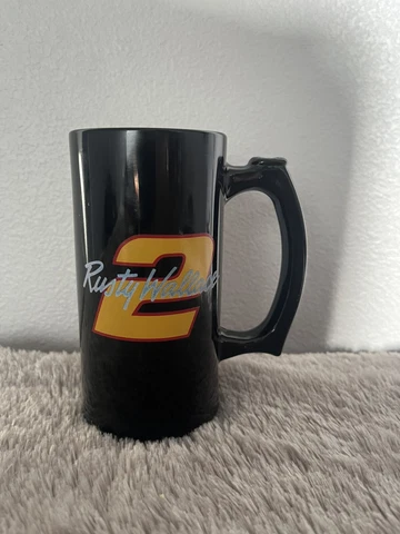 Rusty Wallace Signature #2 Ceramic NASCAR Coffee Mug 5 1/2 Inches Tall Cover