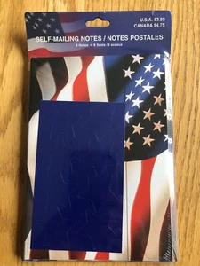 VTG HALLMARK Red White Blue Flag POSTALETTES Americana USA Star Seal NIP - Picture 1 of 4