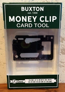 Buxton Money Clip & Card Tool 10 Tools In One New Open Damaged Box FREE SHIPPING - Picture 1 of 2