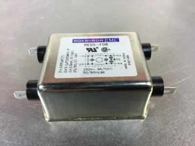ROXBURGH EMC RES5-F08 Filter Single Stage 250V ~ 8 Amps                    5D-31 - Image 1 of 4