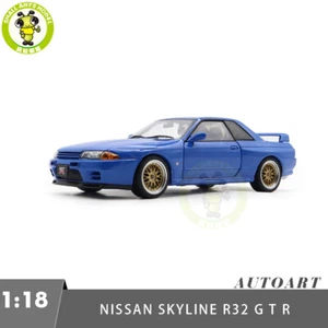 1/18 Nissan Skyline GT-R R32 V-SPEC II Autoart 77415 Blue Diecast Model Car - Picture 1 of 16