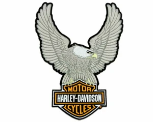 HARLEY DAVIDSON UPWING EAGLE BAR SHIELD VEST JACKET PATCH *XL* 10-1/4 INCHES - Picture 1 of 8