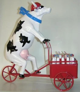 COW PARADE "LAIT TRIPORTEUR" MUCCA COWPARADE - FORNITORE LATTE COWPARADE PARIS - Foto 1 di 3