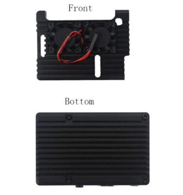Custom Huge Aluminum Heatsink Dual Cooling Fans Cooler For Raspberry Pi 3 2 3B+ - Image 1 of 4