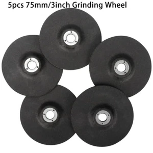 5Pcs Grinding Wheel 3Inch Sanding Abrasive Discs Metal Steel For Angle Grinder - Picture 1 of 11