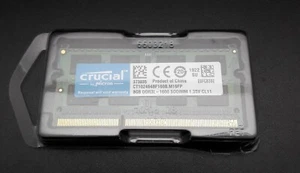 Juego de 2 memorias para portátil CRUCIAL 8GB DDR3 1600MHz (CT102464BA160B) - Imagen 1 de 4