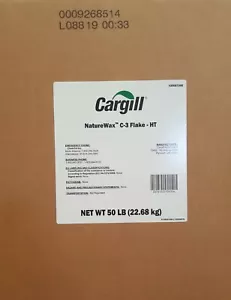 Nature Wax C3 22,68 kg fiocchi di cera di soia per fare candele soia sfusa - Foto 1 di 2
