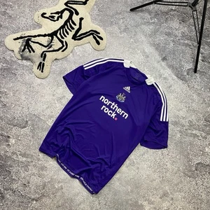 Vintage Adidas Newcastle United 2000’s Purple Centre Logo Soccer Jersey Size XL - Picture 1 of 7