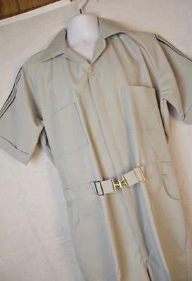 Vintage 1970s Big Mac Workwear Mens One Piece Jumpsuit Jump Suit Gray 44 Long - Image 1 of 4