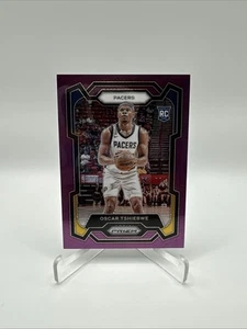 Tarjeta de novato Panini Prizm púrpura Oscar Tshiebwe #292 RC #85/99 2023-24 - Imagen 1 de 3