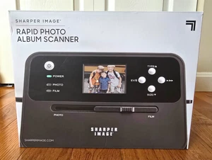 New Open Box Sharper Image Rapid Photo Album Scanner 205799 Picture Digital - Picture 1 of 16