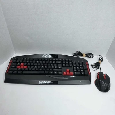 Cyberpower PC Gaming Keyboard Multimedia Gaming Wired USB Keyboard and Mouse - Image 1 of 4