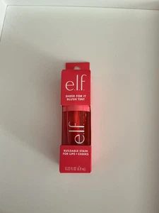 Elf Cosmetics Sheer For It Blush Tint Stain Lips And Cheeks PINK POSITIVE NIB - Picture 1 of 2
