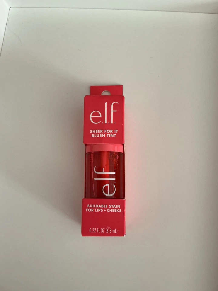 Elf Cosmetics Sheer For It Blush Tint Stain Lips And Cheeks PINK POSITIVE NIB - Image 1 of 2