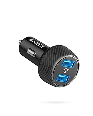 ANKER CAR CHARGER, QUICK CHARGE 3.0 39W DUAL USB DC 5V 3A / 9V 2A A2225 - BLACK - Image 1 of 4