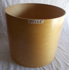 Fusto in Acero Maple satinato 20" x 18” non forato x grancassa batteria AFFARE - Foto 1 di 4