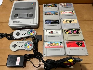 Consola Nintendo Super Famicom 1 Chip 02 Versión y 10 Juegos Japón SNES 1126 - Imagen 1 de 22