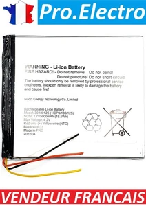 Original: BATTERY tablet battery ARCHOS ACT101HDP 3wire 1ICP3/100/125 3.7V 500 - Picture 1 of 1