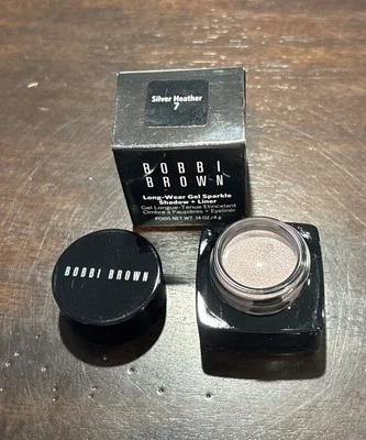 Bobbi Brown- Long Wear Gel Sparkle Shadow + Liner - Silver Heather 7 - .14 Oz - Image 1 of 3