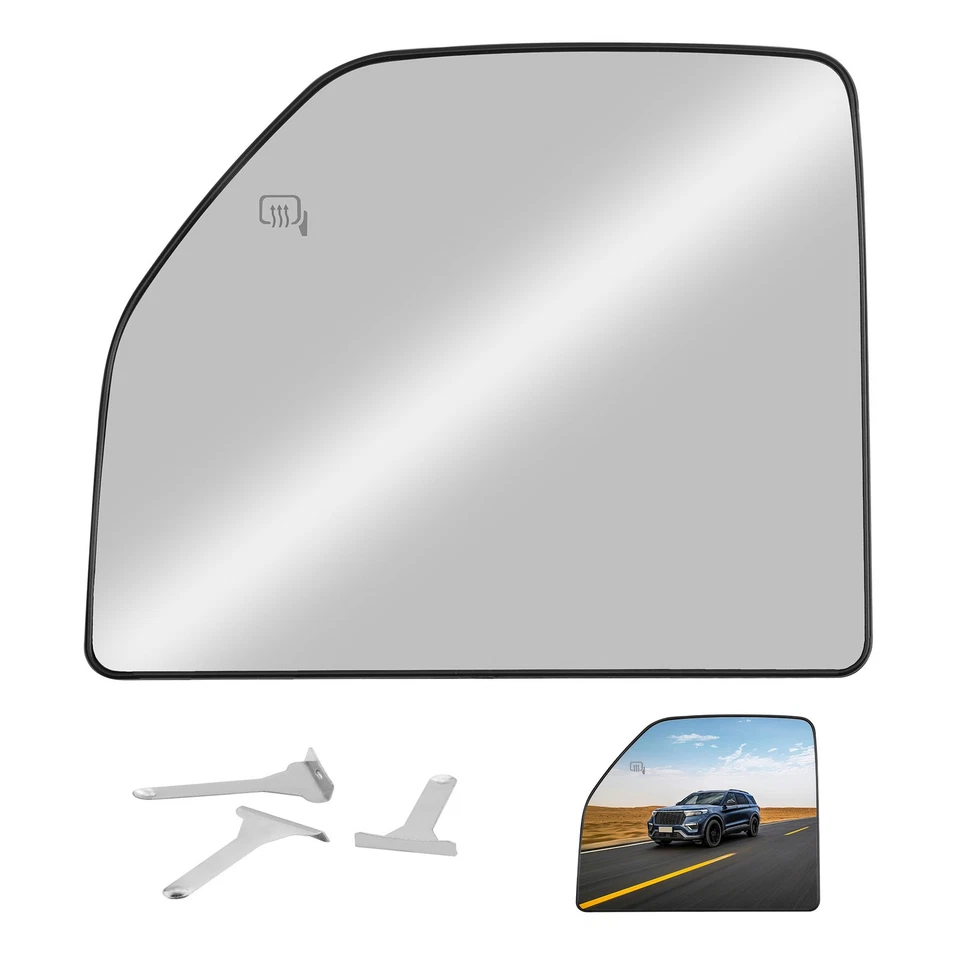 Heated Upper Mirror Glass Left Driver Side For 15-22 Ford F150 F250 FL3Z17K707T - Image 1 of 4