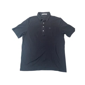 Camisa Polo Criquet Para Hombres XL Manga Corta Pecho Resort Gris Informal Golf Preppy RACK - Imagen 1 de 6