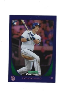 2011 Bowman Chrome Draft Purple Refractors #70 Anthony Rizzo Chicago Cubs - Bild 1 von 2